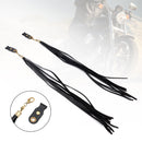Handlebar Tassel Brake Lever Grip Decoration Black For Dyna Road Glide Road King
