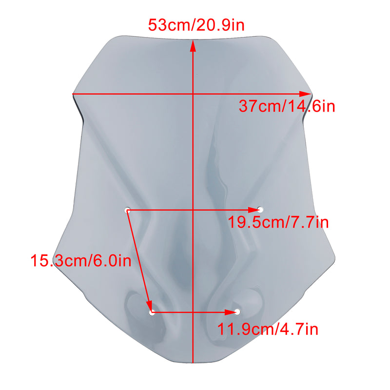 Motorcycle Windshield WindScreen fit for Tiger 1200 GT All models 2022-2024