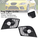 2PCS Front Bumper Fog Light Cover Grille Grill Fit Seat Leon Cupra 2005-2012