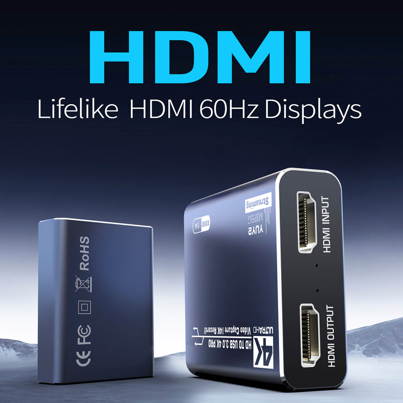 HDMI Acquisition Card 4K Video Live Broadcast PS4 Gaming Set-tTop Box Recording