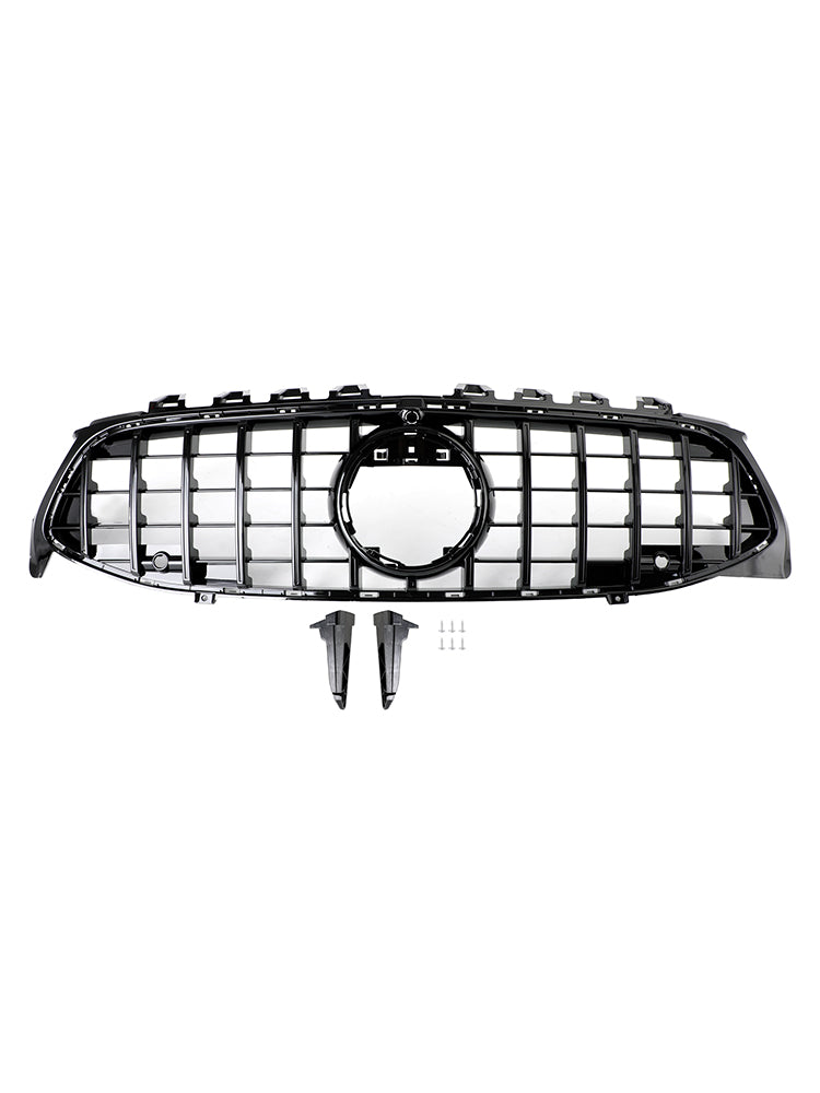 Black Front Bumper Grille Grill Fit Mercedes CLA Class W118 C118 2020-2024 GTR