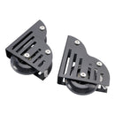 Rolling Library Sliding Ladder Hardware Kit with Brake 3.3FT Round Tube