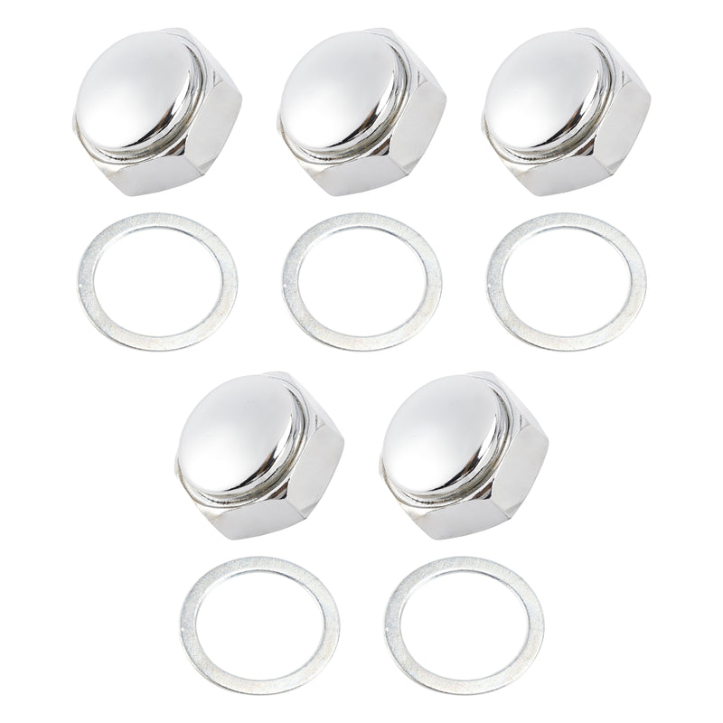 5x Steering Stem Nut w/Washer For Honda Z50A Z50R XR80R S90 SL70 SL90 SL100 S125