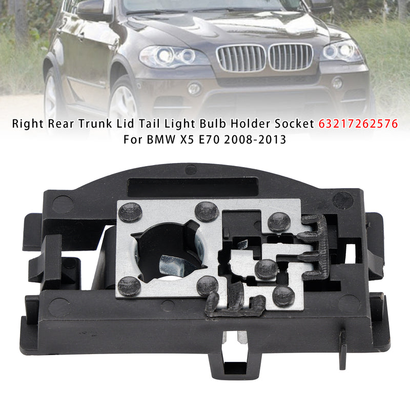 Right Rear Trunk Lid Tail Light Bulb Holder Socket For BMW X5 E70 2008-2013