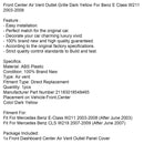 Front Center Air Vent Outlet Grille Dark Yellow For Benz E Class W211 2003-2008