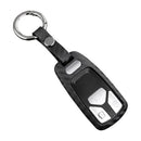 Leather Silicone Car Key Case Cover With Buckle For Audi