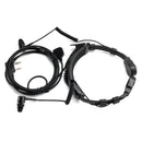 K-Head Telescopic Throat Vibration Mic Headset for TK-208 TK-220 TH-D7 TH-F6
