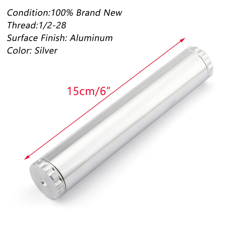 1/2-28 Fuel Filter Kit Aluminum NAPA 4003 WIX 24003 1X6 Silver