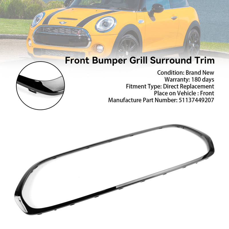 Front Grill Grille Surround 51137449207 Fit Mini Cooper F55 F56 F57 2014-2021