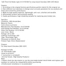 LED Third 3rd Brake Light 55157397AD For Jeep Grand Cherokee 2005-2010 Black