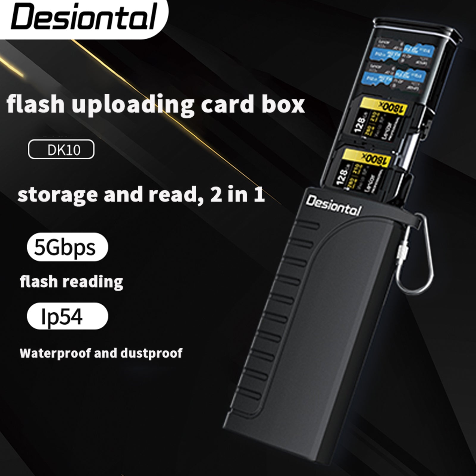 2 in 1 High-Speed Card Reader Flash Card Box SD Card Photo Transmissio