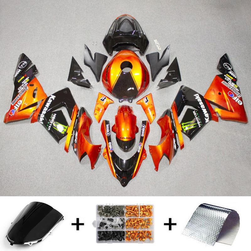 Amotopart Kawasaki ZX10R 2004-2005 Fairing Kit Bodywork Plastic ABS