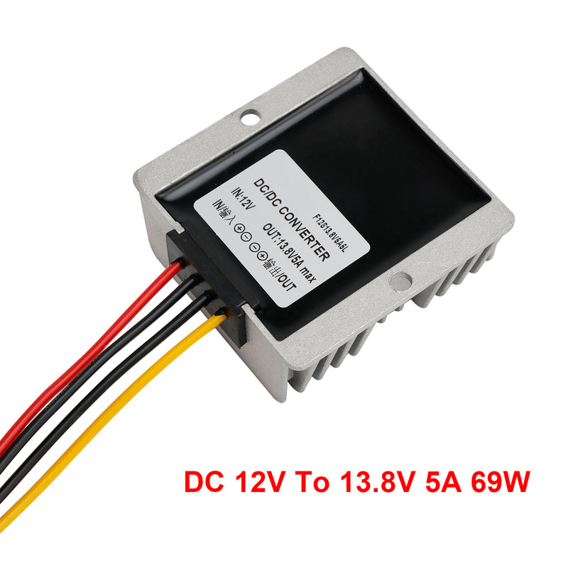 Waterproof DC/DC Converter Regulator 12V Step Up to 13.8V 5A 69W