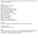 B2852 Square Single Speed Pool Pump Motor 3/4 HP 3450RPM