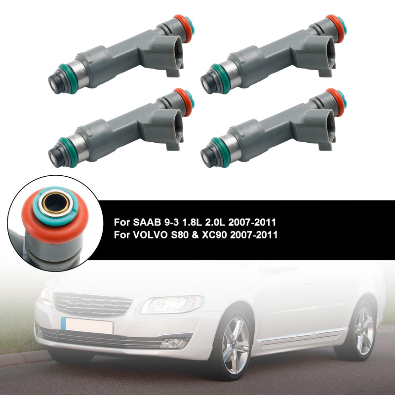 4PCS Fuel Injector 55559397 Fit SAAB 9-3 2.0L Turbo 2007-2011 8653608