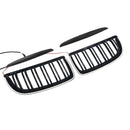 2004-2007 Fit BMW E90 Sedan Wagon 320i Front Kidney Double Slat Grille Black