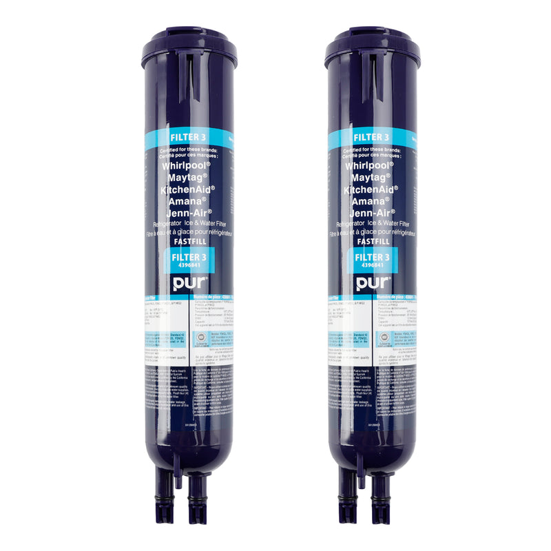 2 PACK 4396841 Replacement Refrigerator ICE & Water Filter for Whirlpool Pur New FREE SHIP