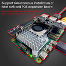 Raspberry Pi5 Dedicated POE Expansion Board 5V 4.5A Isolated Module Heat Sink
