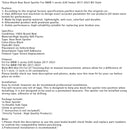 2017-2023 BMW 5 series G30 Sedan M5 Style Gloss Black Rear Boot Spoiler