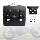 Saddlebag & Brcket Kit Side Storage Universal Quick Release Black For Motor