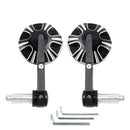 Billet Aluminum 22mm 25mm Round Bar End Mirror For Tracker Superbike Motorcycle