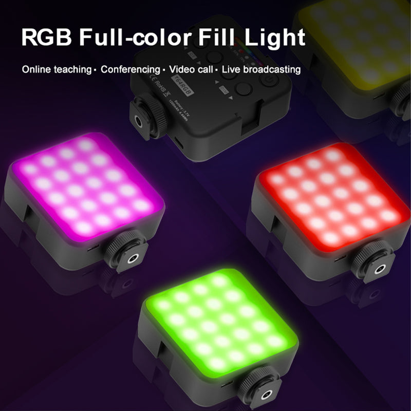 T64 RGB LED Video Light Fill Light Video Camera Mobile Phone Live Beauty Outdoor