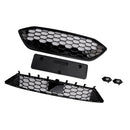 Front Bumper Grille Grill Fit Ford Focus ST + ST Line MK4 2018-2021 Black