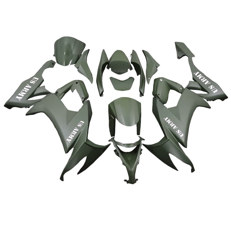 Injection Fairing Kit Bodywork Plastic ABS fit For Kawasaki ZX10R 2008-2010