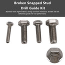 Stainless Steel M6 & M8 & M10 & M12 Broken Snapped Stud Drill Guide Kit 4PCS