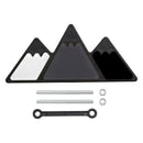 Tri-Color Grille Badge Emblem for Toyota Tacoma TRD Tundra RAV4 Grey Scheme