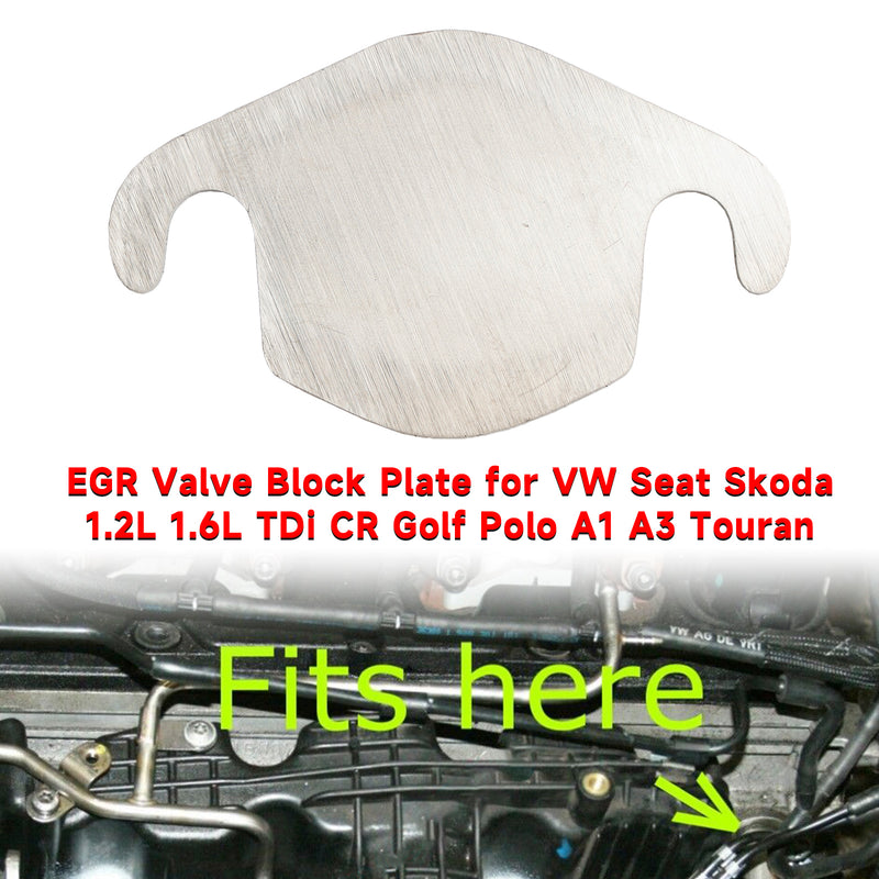 EGR Valve Block Plate for VW Seat Skoda 1.2L 1.6L TDi CR Golf Polo A1 A3 Touran