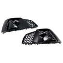 2PCS Front Bumper Fog Light Cover Grille 8W6807682T3Q7 Fit Audi S5 2020-2023