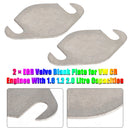 2 × EGR Valve Blank Plate for VW CR Engines With 1.6 1.2 2.0 Litre Capacities