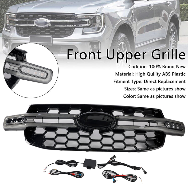 Front Bumper Grille Grill Fit Ford Ranger Everest Next Gen Wildtrak 2023-2024