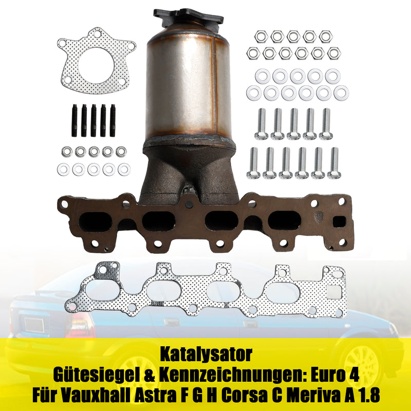 Manifold Catalytic Converter For Vauxhall Astra F G H Corsa C Meriva A 1.8
