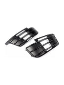 2X Original Car Front Bumper Fog Light Grilles For Audi Q7 S-Line 2016-2019