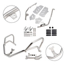 2022-2025 Honda Adv350  Upper Lower Kit Engine Guard Frame Crash Bar Silver