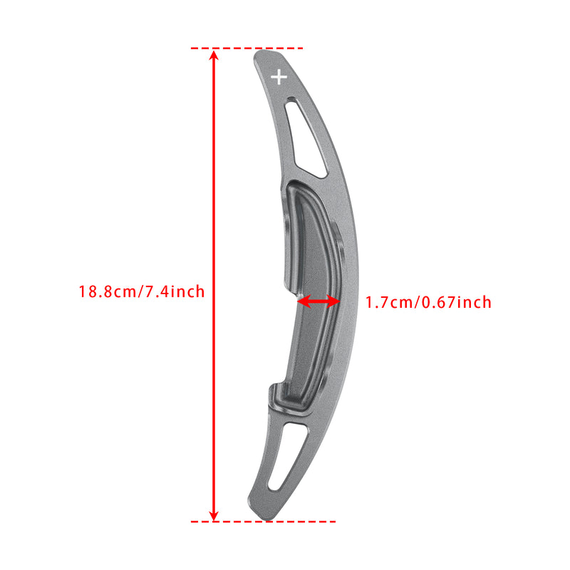 Steering Wheel Paddle Shifter Extension For BMW M3 M4 X5M X6M Aluminium Grey