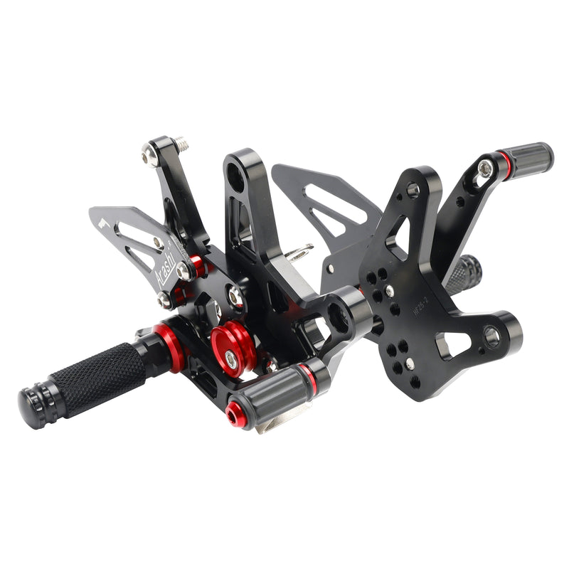 ALUMINUM ADJUSTABLE REAR SET REARSET FOR KAWASAKI ZX636 NINJA ZX-6R 2021-2024
