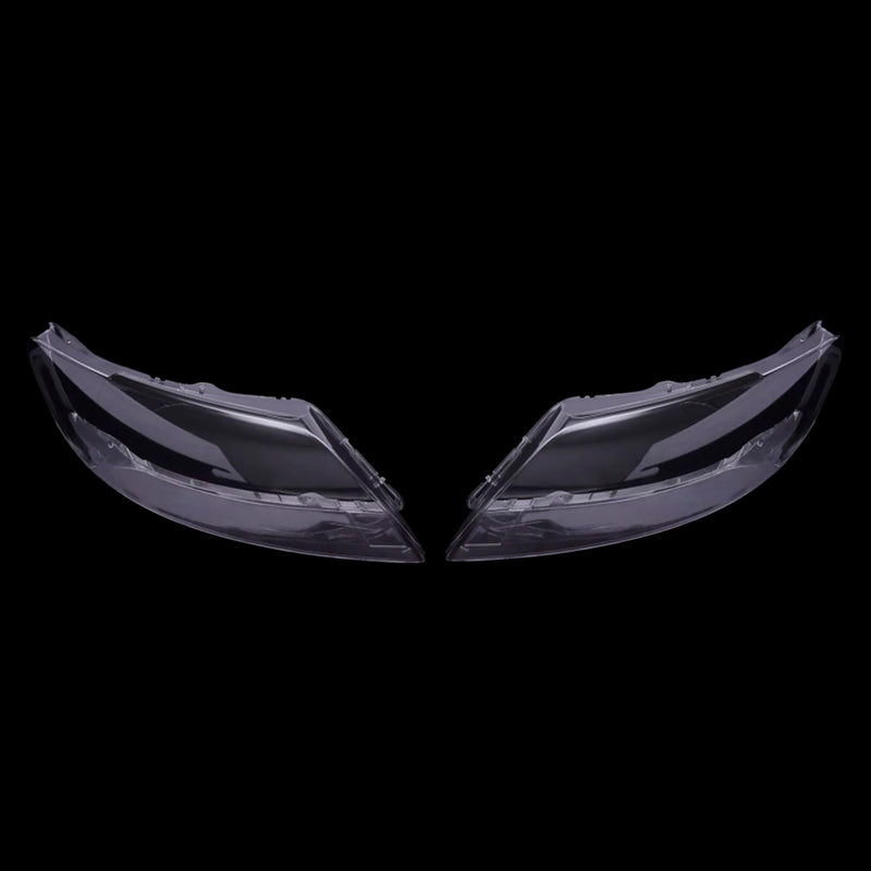 2PCS Front Headlight Glass Clear Cover For Audi Q7 2006-2015