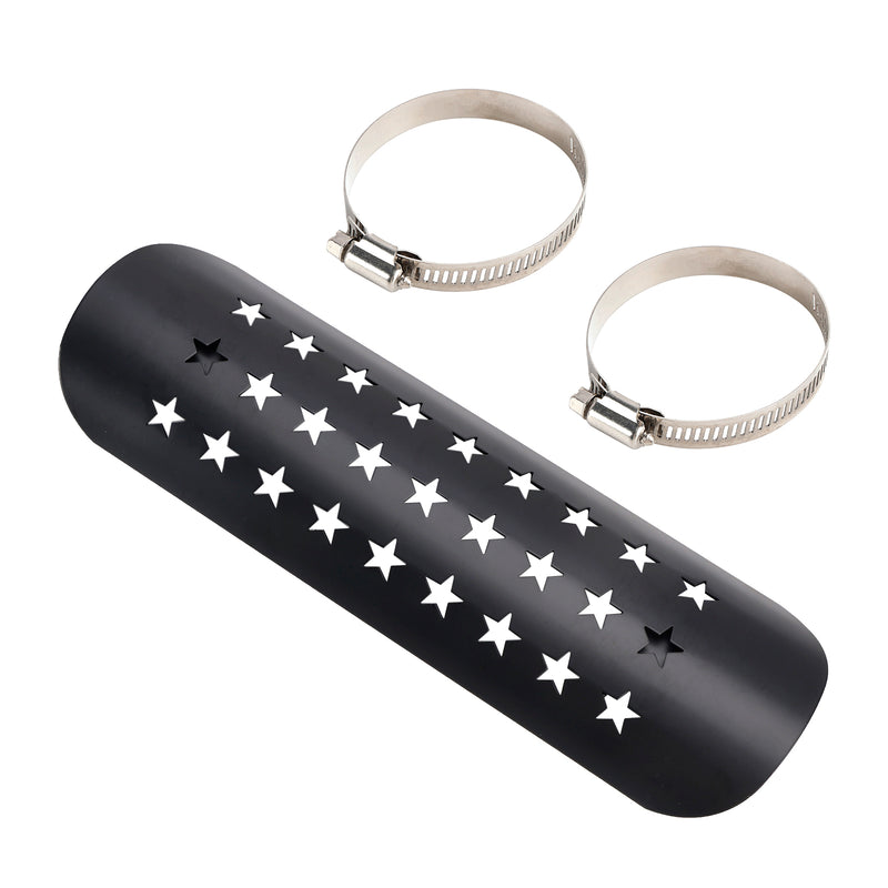 Exhaust Side Bracker Cover Steel Decorative Cover Fit Motorcycle Scooter Cub BlackD