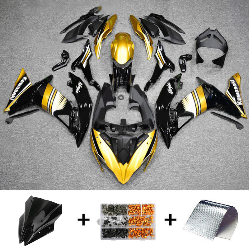 Amotopart Kawasaki ER6F/Ninja650R 2017-2019 Fairing Kit Bodywork Plastic ABS