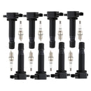 8X Ignition Coil & Spark Plug UF574 For Volvo XC90 4.4L V8 2005-2010