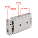 SMC CXSM15-30 Air Cylinder Pneumatic Dual Rod Cylinder Double Acting