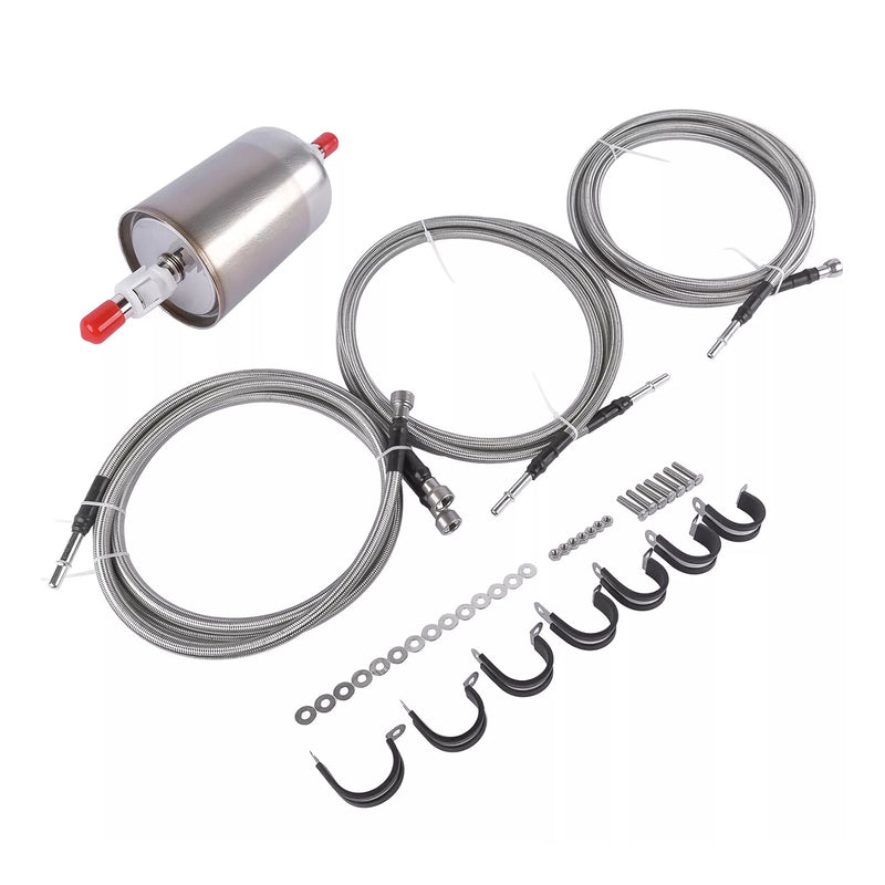 Stainless Steel Braided Fuel Lines Kit 819-840 Quick Fix For 1999-2003 Chevy