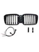 Glossy Black Front Bumper Kidney Grille Fit BMW X3 G01 X4 G02 2022-2025