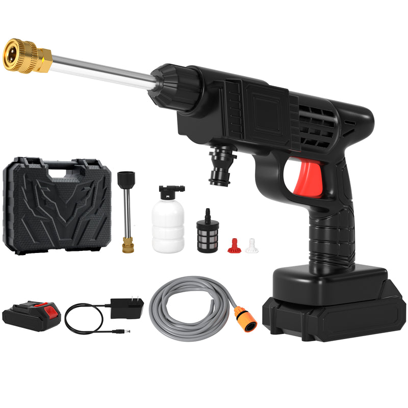 Cordless Portable Electric High Pressure Water Spray Gun Car Washer Cleaner Tool