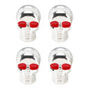 M6 Plastic Custom Head Skull License Plate Frame Screws Bolts Hardware Silver X2