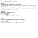 7" Round Headlight Nacelle Cover For Touring Road King FLHR 2014-2023