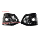 RSQ5 Style Front Fog Lamp Grille Cover Fit Audi Q5 SQ5 S-Line 2021-2025 Black